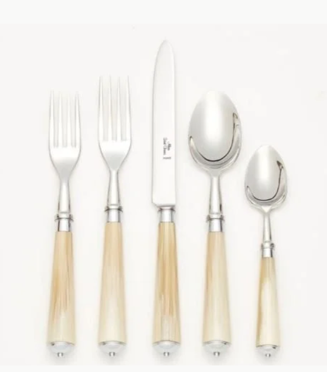 Julia Light Horn 5 Piece Place Setting