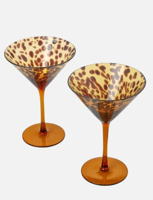 Tortoise Martini Set of 2