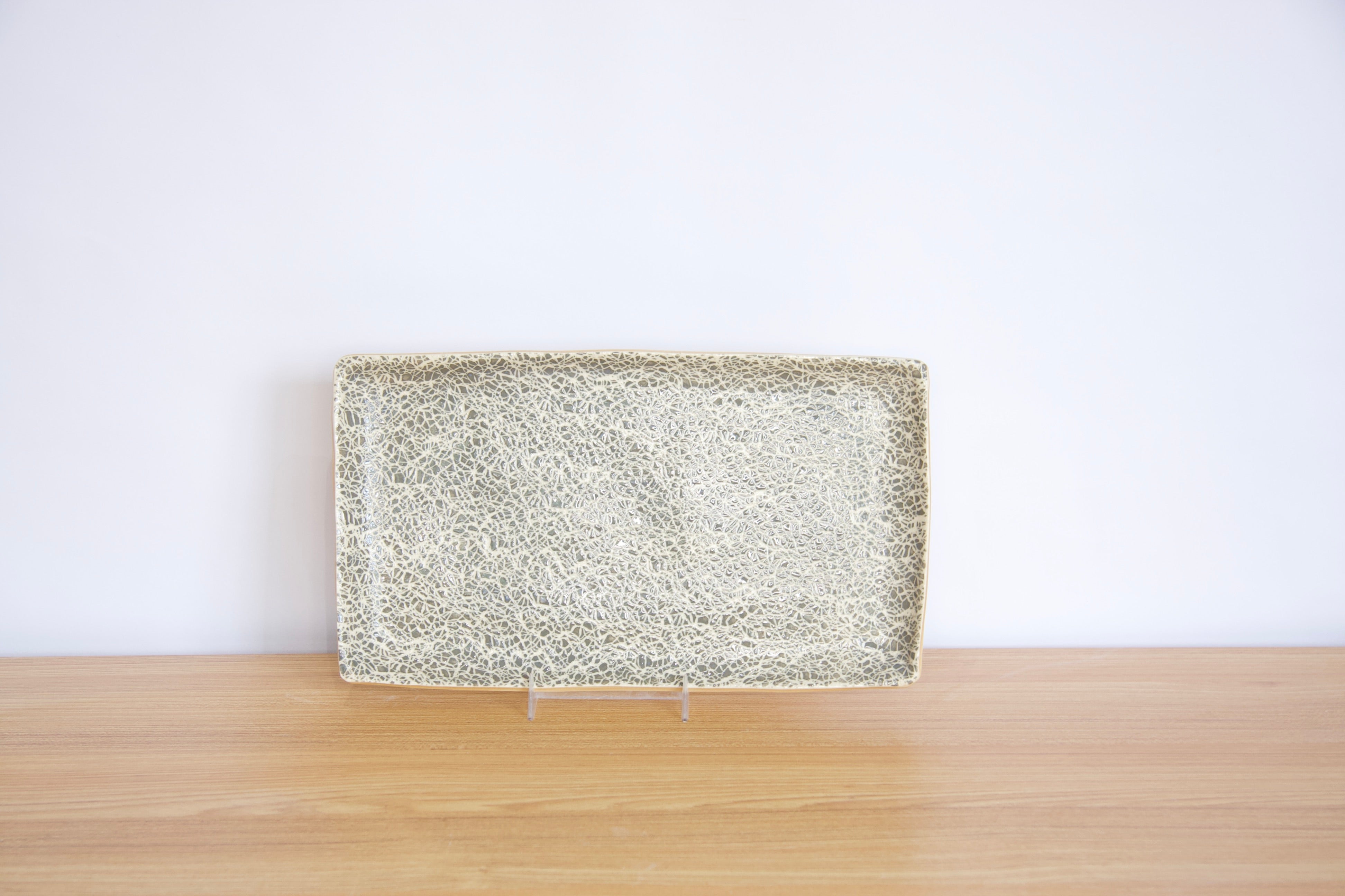 Charcoal Small Rectangular Stacking Tray