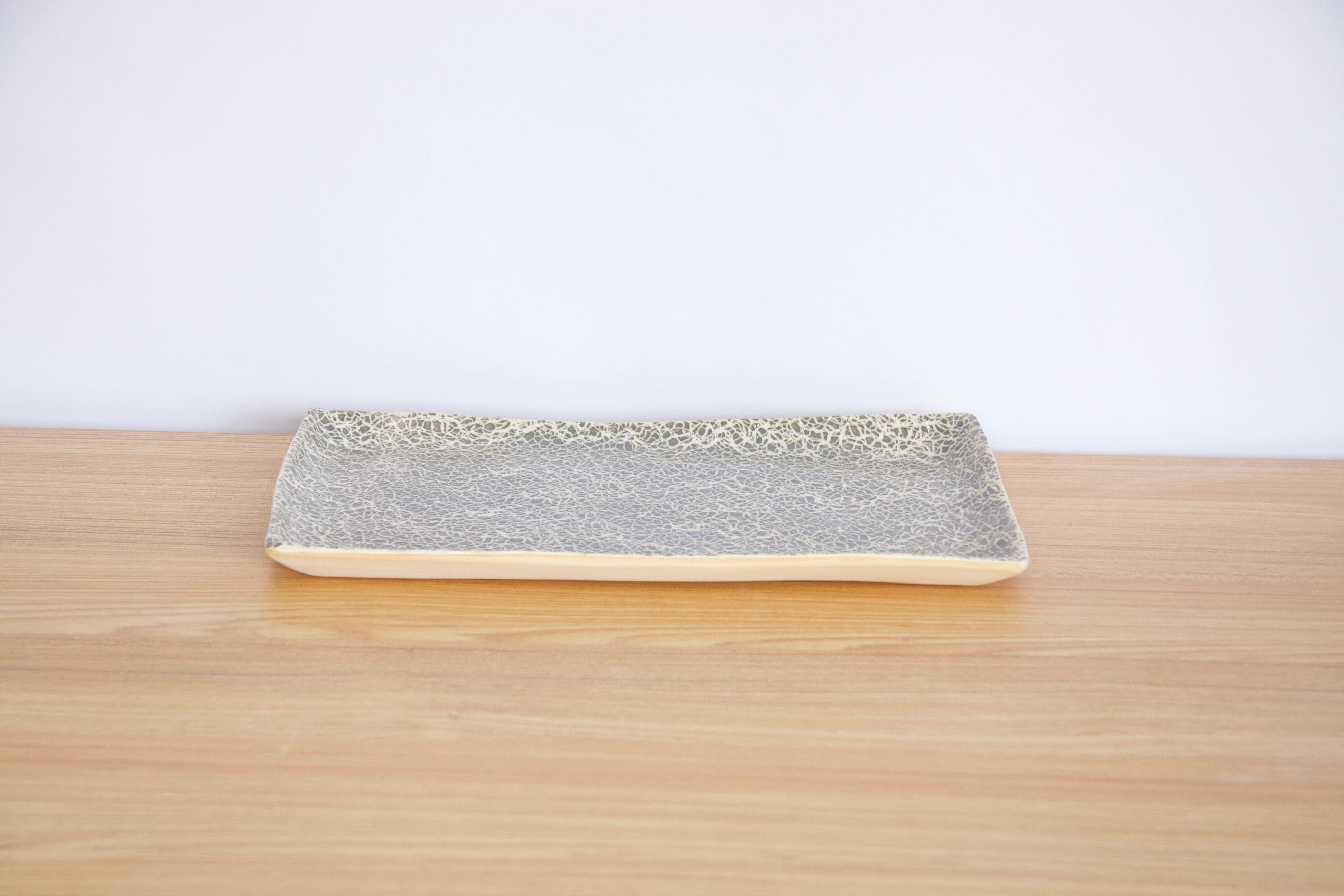Charcoal Small Rectangular Stacking Tray