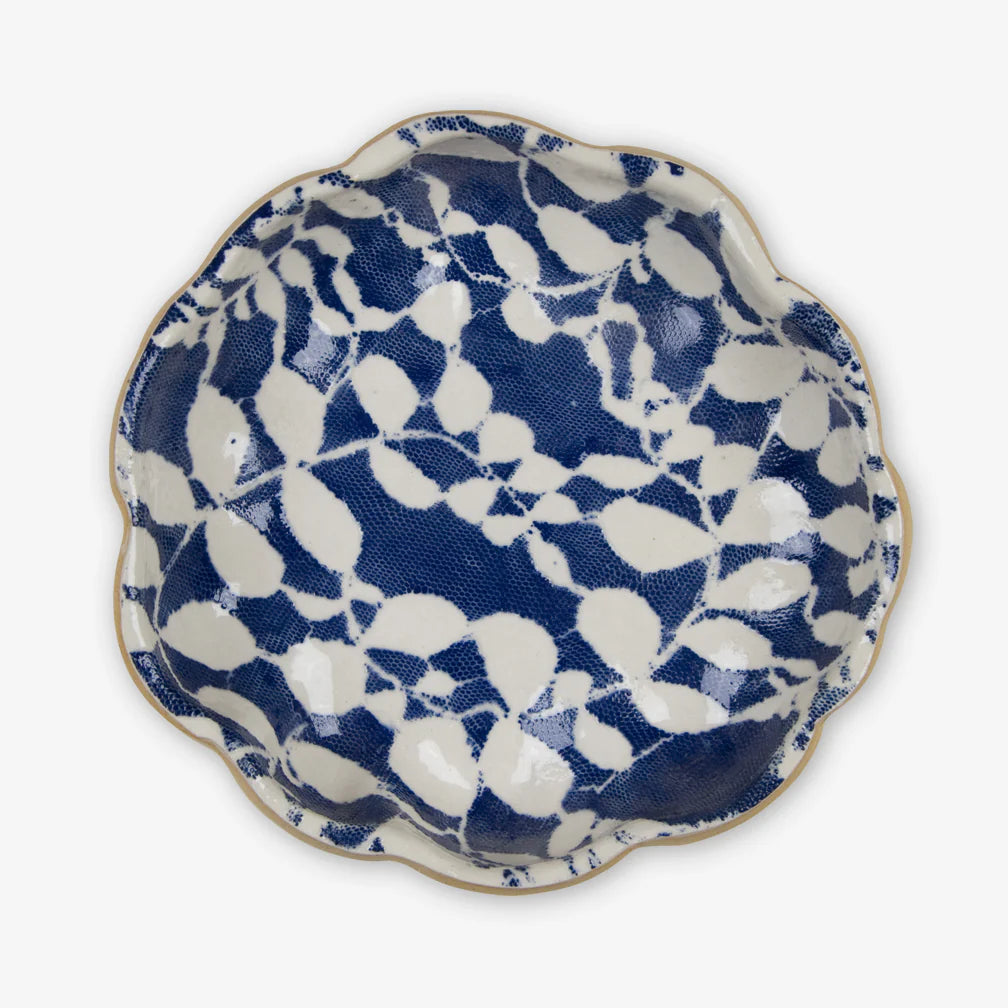 Cobalt Medium Scallop Bowl