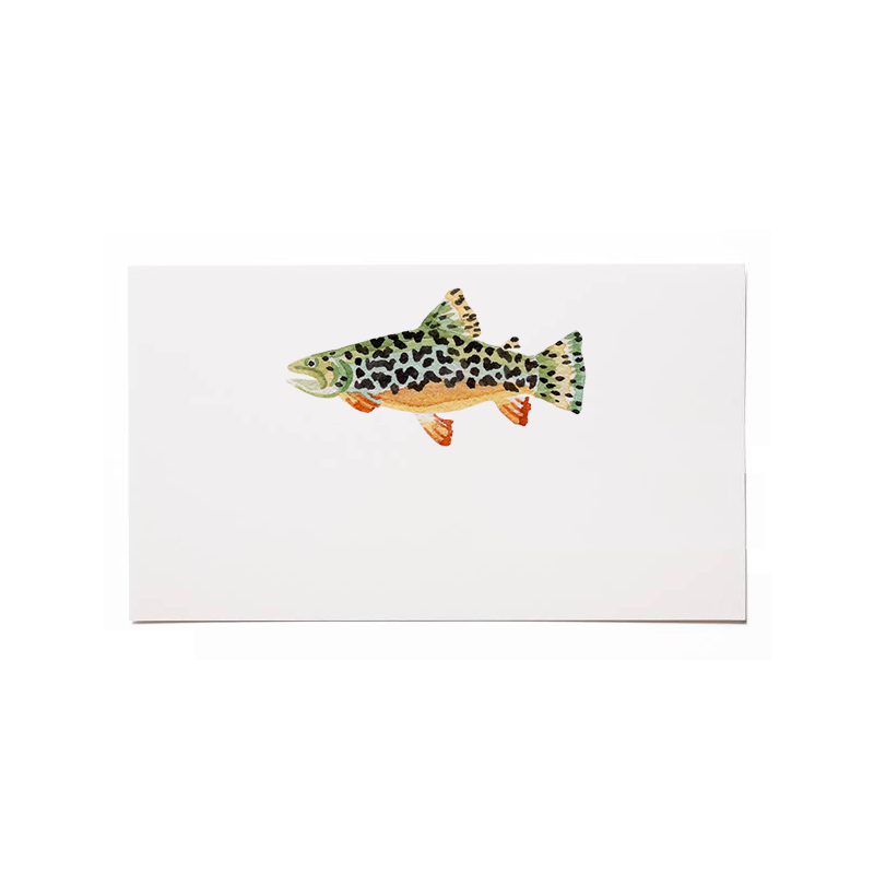 Mixed Fish Flat Cards (Set of 8)
