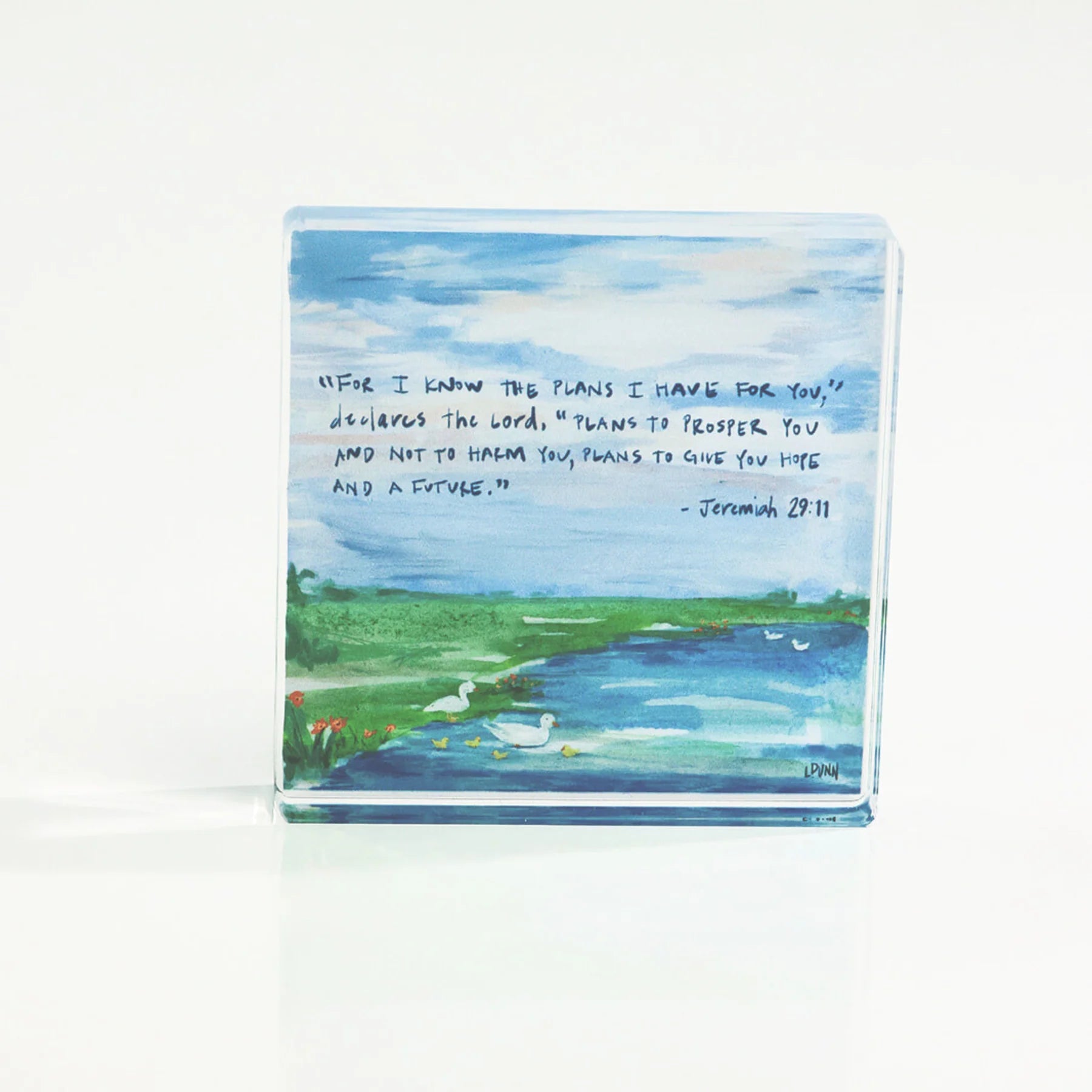 Jeremiah 29:11 — Acrylic Scripture Block