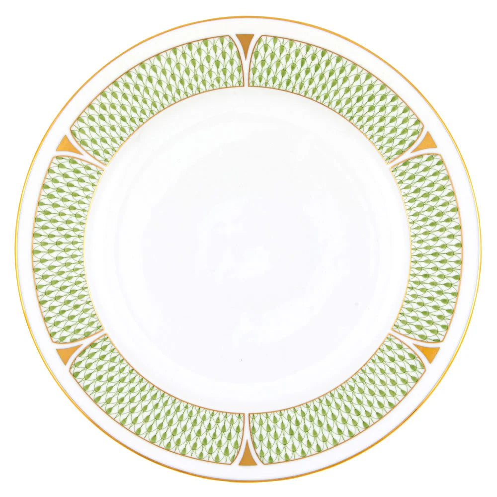 Art Deco Green Service Plate