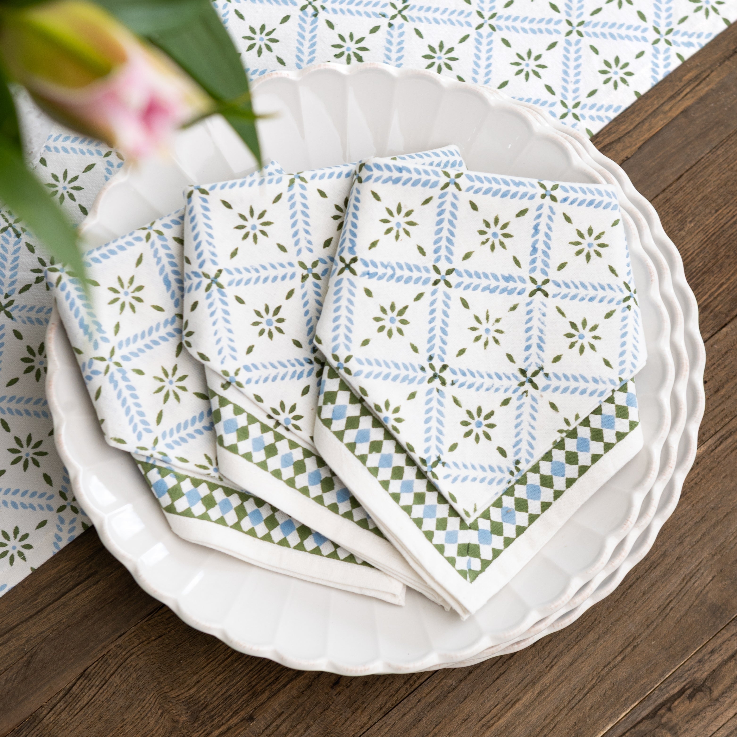 ANNIE GINGHAM / ARIEL OKIN NAPKINS | SET OF 4