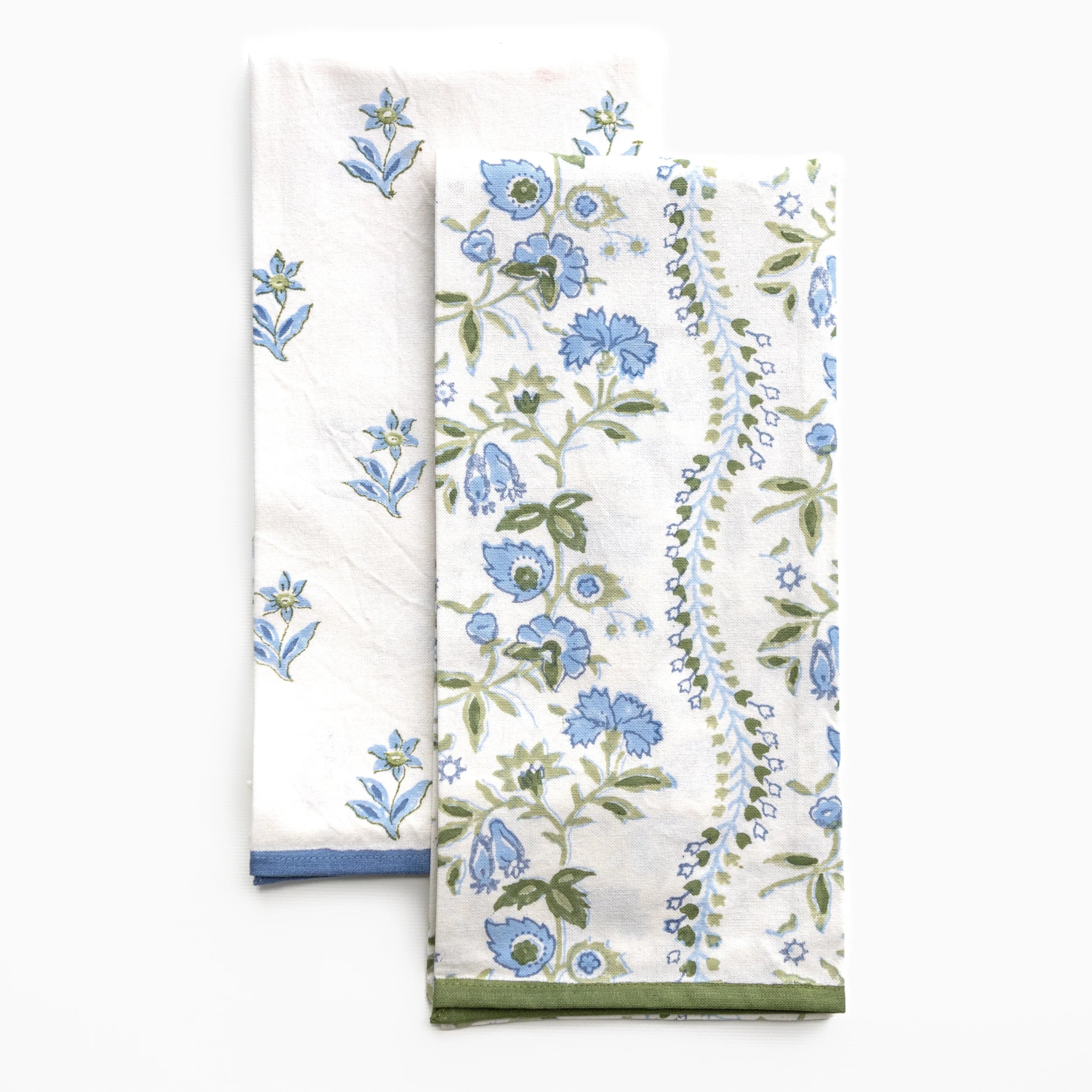 Ariel Okin Charlie Scroll & Sophie Floral Tea Towel Mixed Set of 2