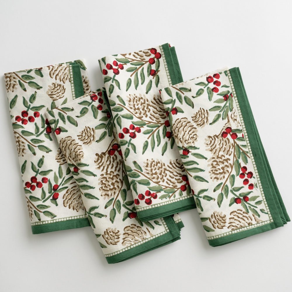 Christmas Garland Napkins | Set of 4