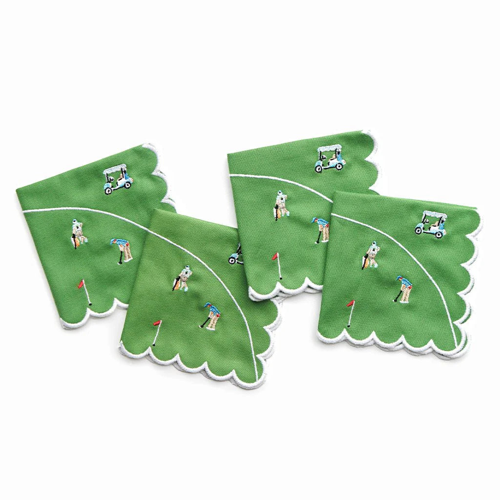 Day at the Golf Course Cocktail Napkins | Set of 4
