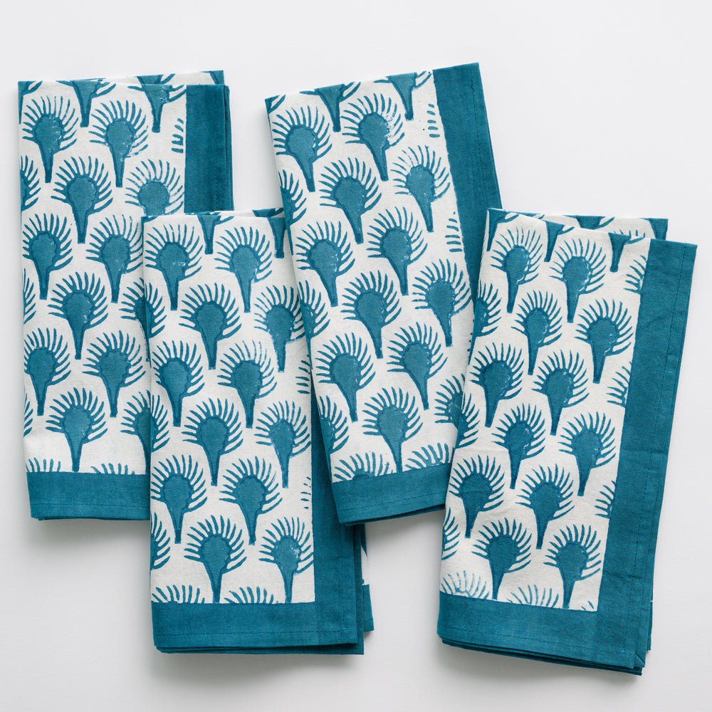 Geo Feather Napkin | Set of 4