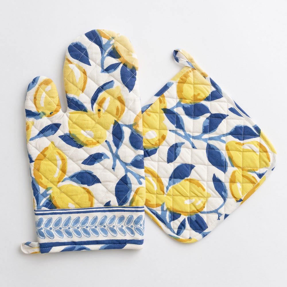 Block Print Oven Mitt Sets