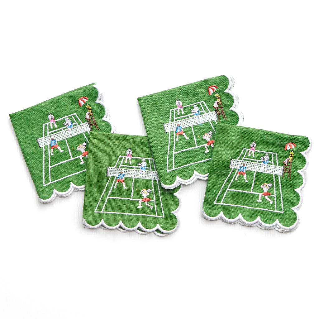 Playing Doubles Cocktail Napkins | Set of 4