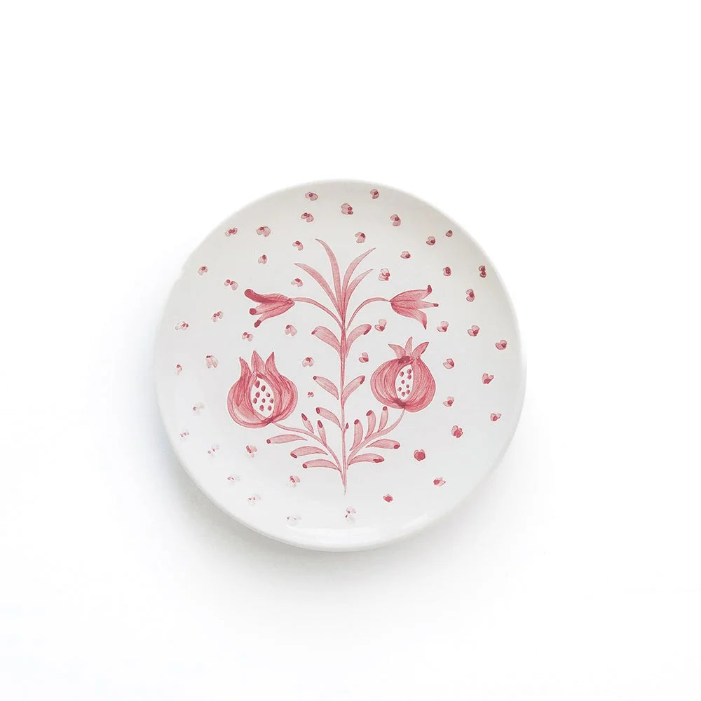 Pomegranate Appetizer Plates Set of 4