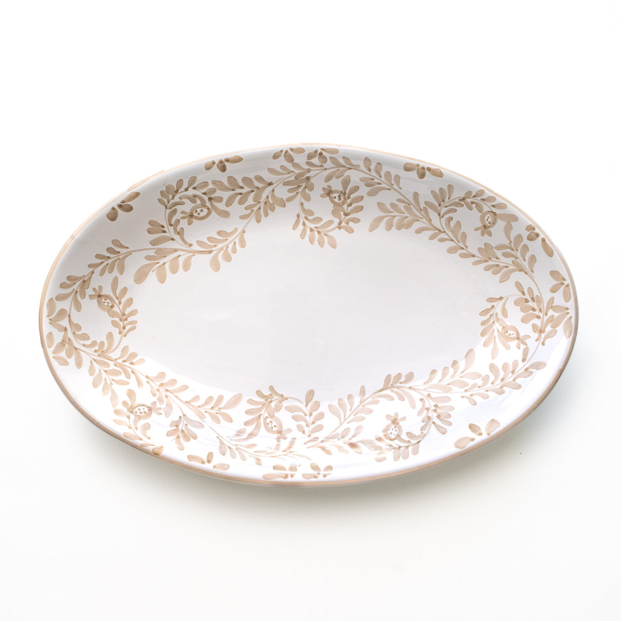 Pomegranate Scroll Oval Platter