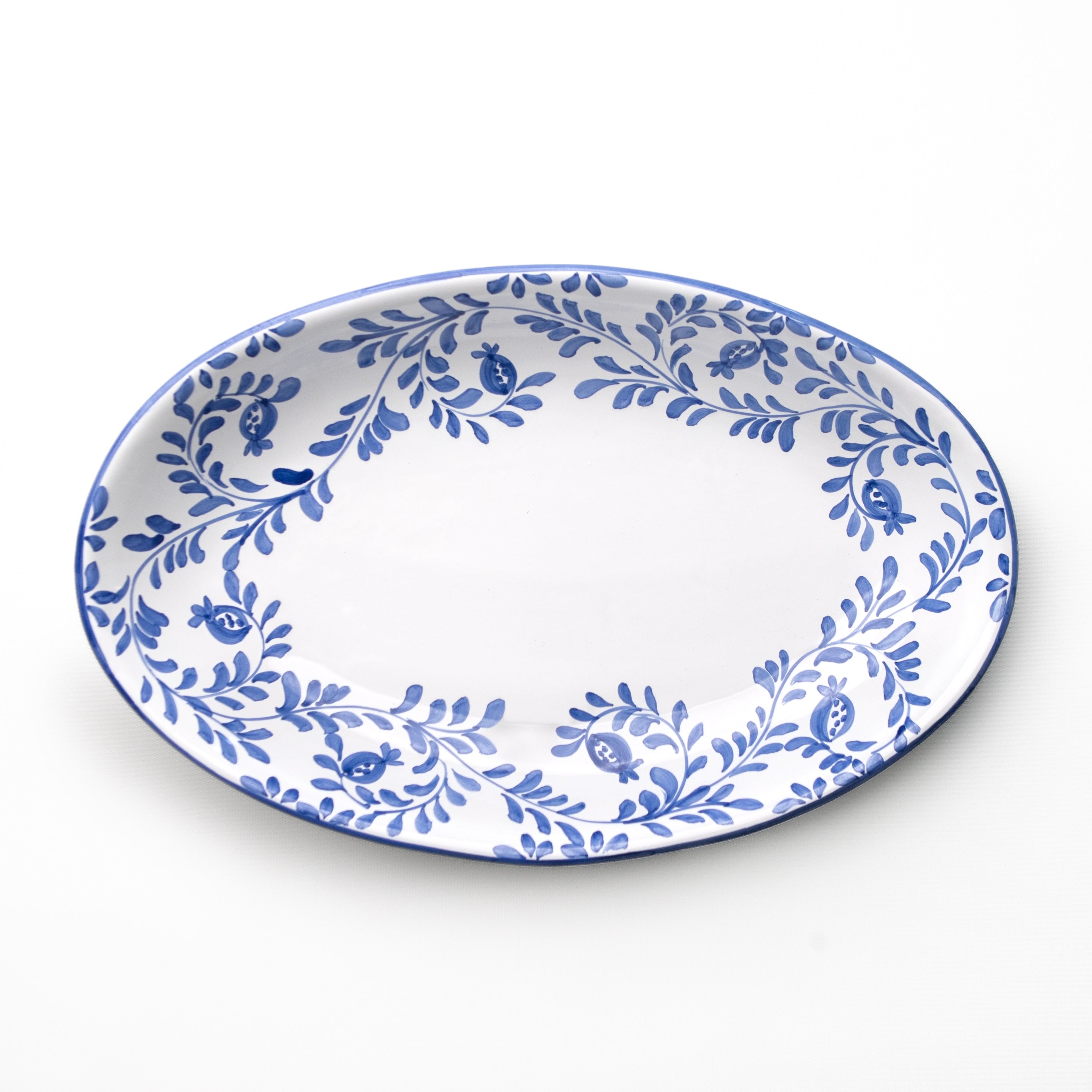 Pomegranate Scroll Oval Platter