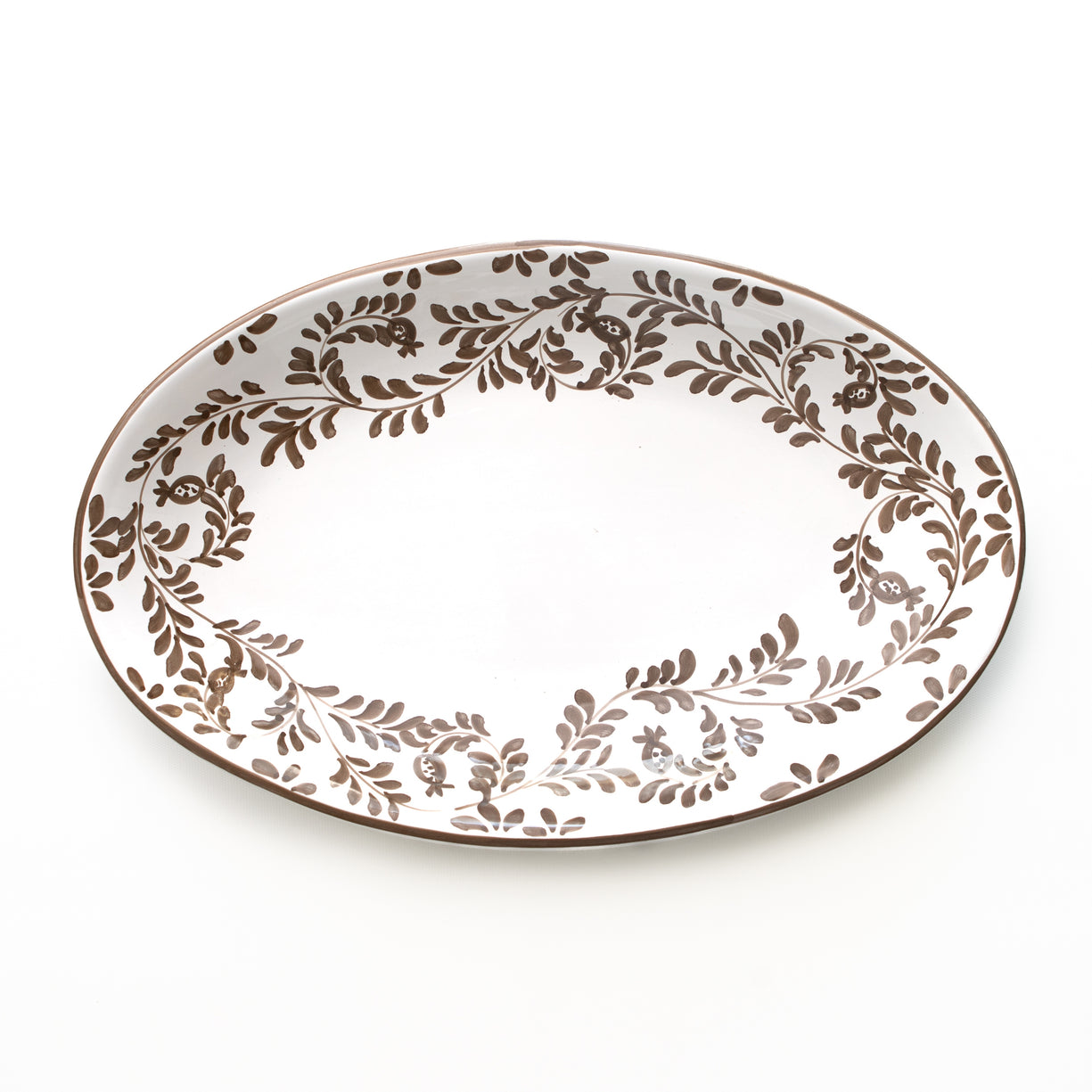 Pomegranate Scroll Oval Platter