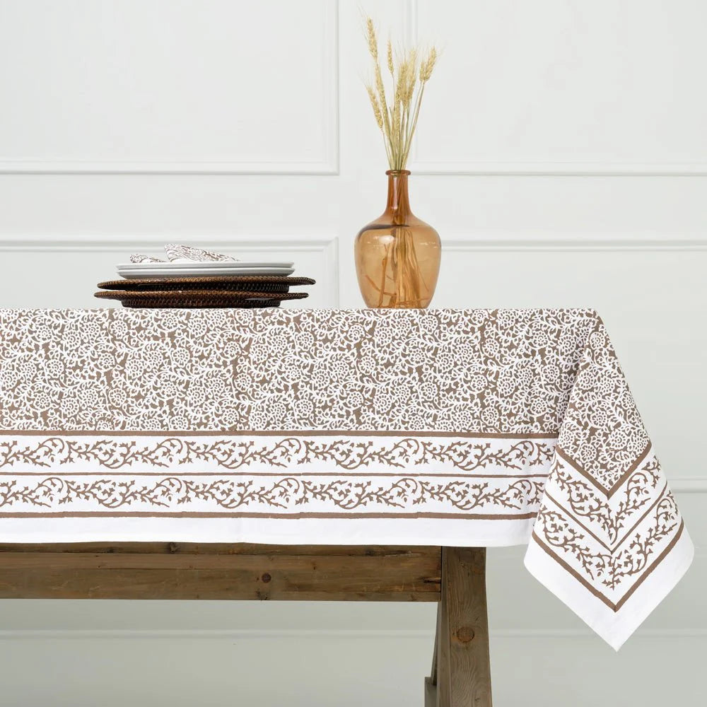 Tapestry Dark Chocolate Tablecloth