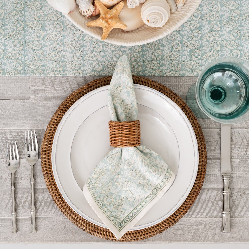 Seafoam Seashell Napkin | Set of 4