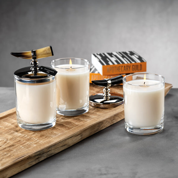 Siberian Fir Scented Candle with Horn Lid