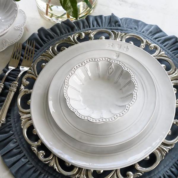 Bella Bianca Beaded Dipping Bowl Set of 2