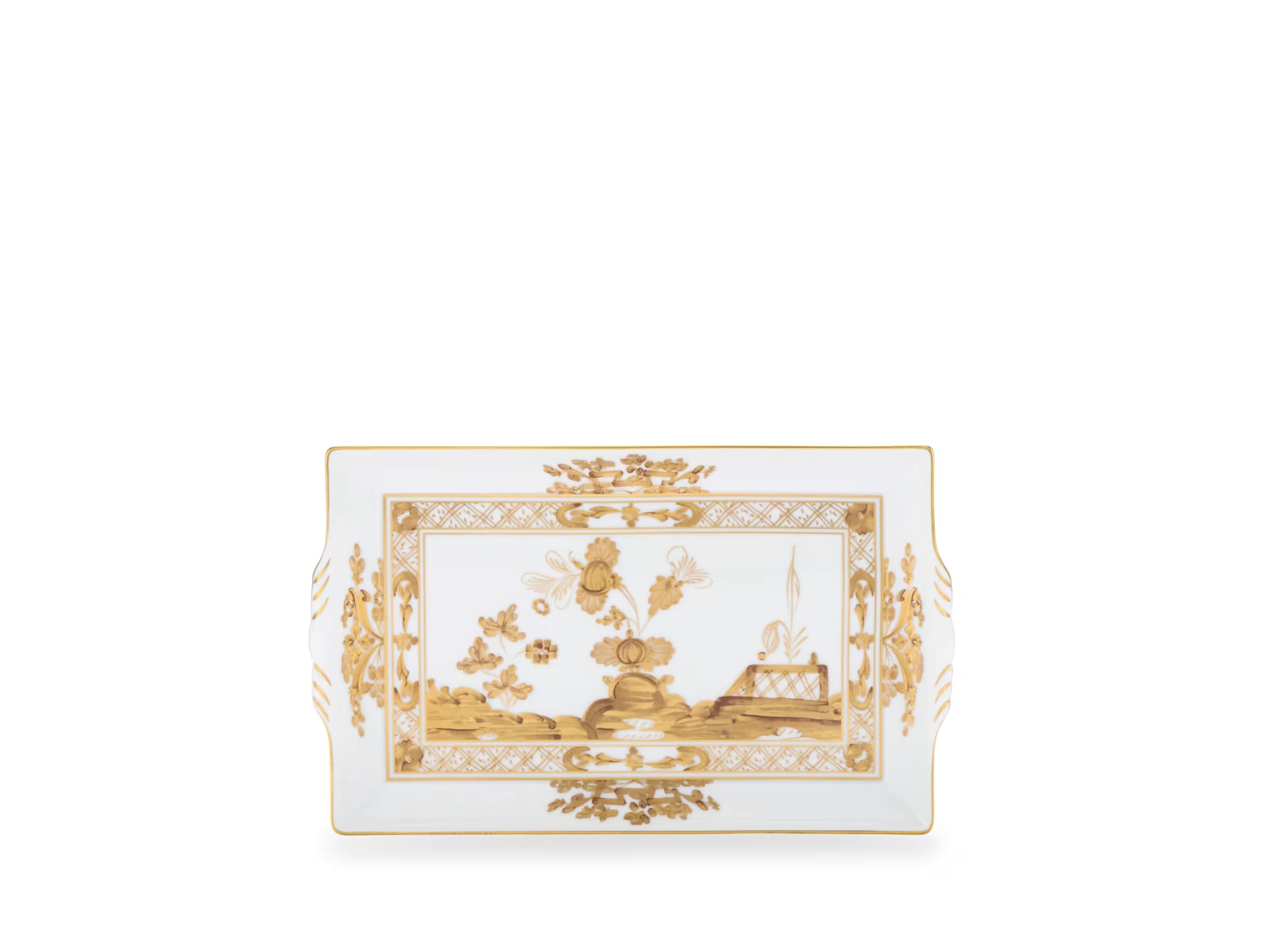 Oriente Italiano Rectangular Tray with Handles