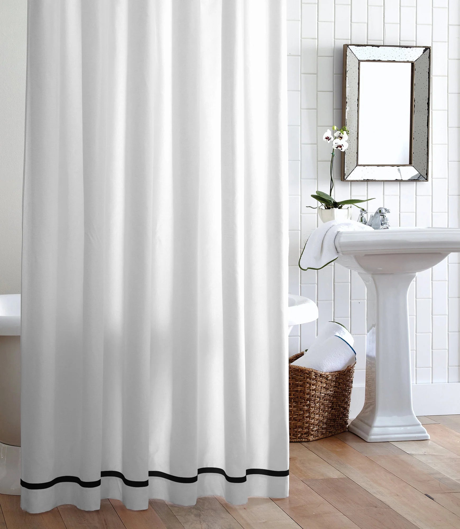 Pique II Tailored Shower Curtain