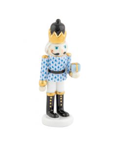 Nutcracker With Gift 1.5"l X 1.25"w X 4.5"h