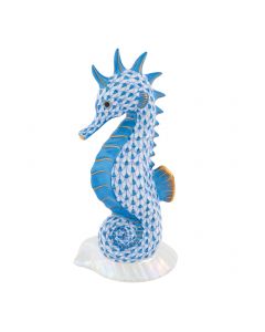 Seahorse On Scallop Shell 2.75"l X 2.5"w X 5.75"h