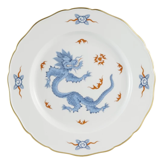 Ming Dragon Blue Dessert Plate