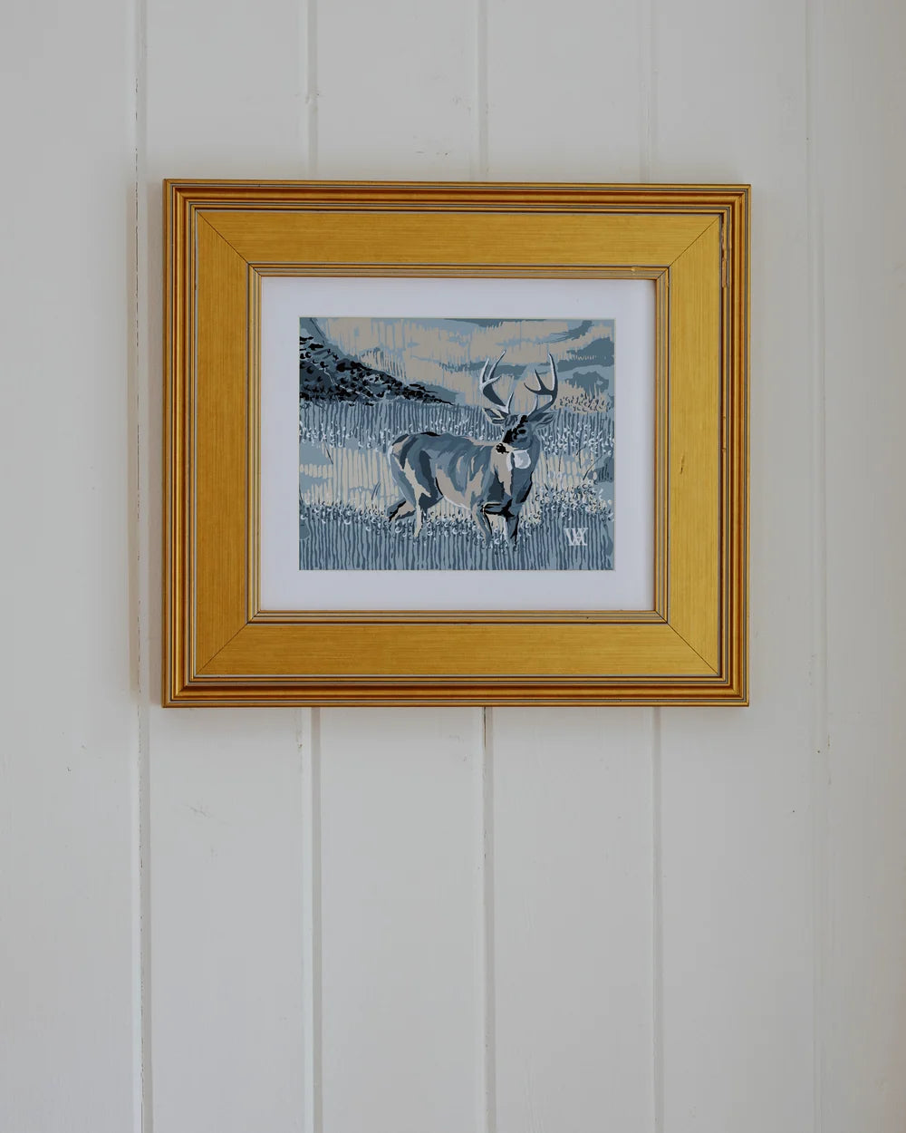 Still Buck Framed Print