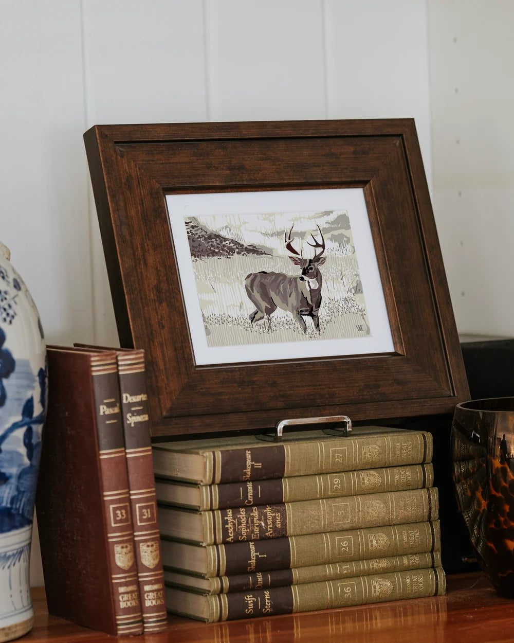 Still Buck Framed Print