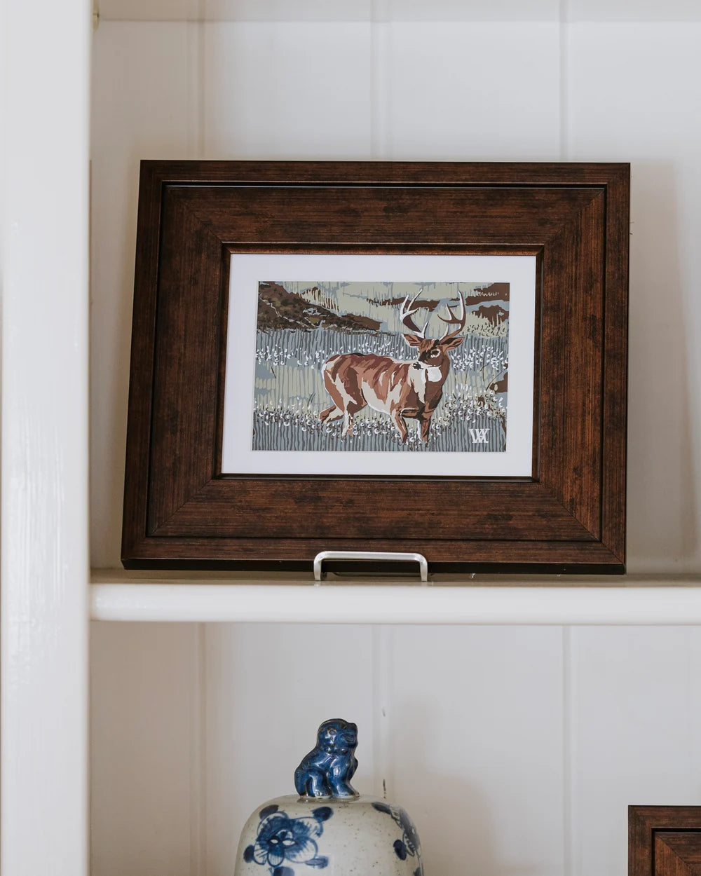 Still Buck Framed Print