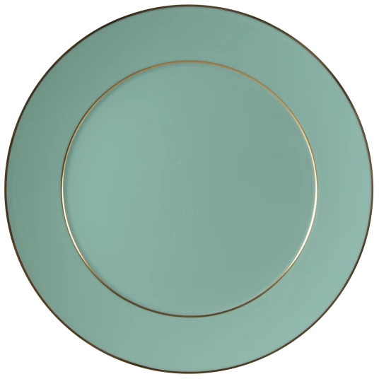 The Original Dinner Plate Celadon, Gold