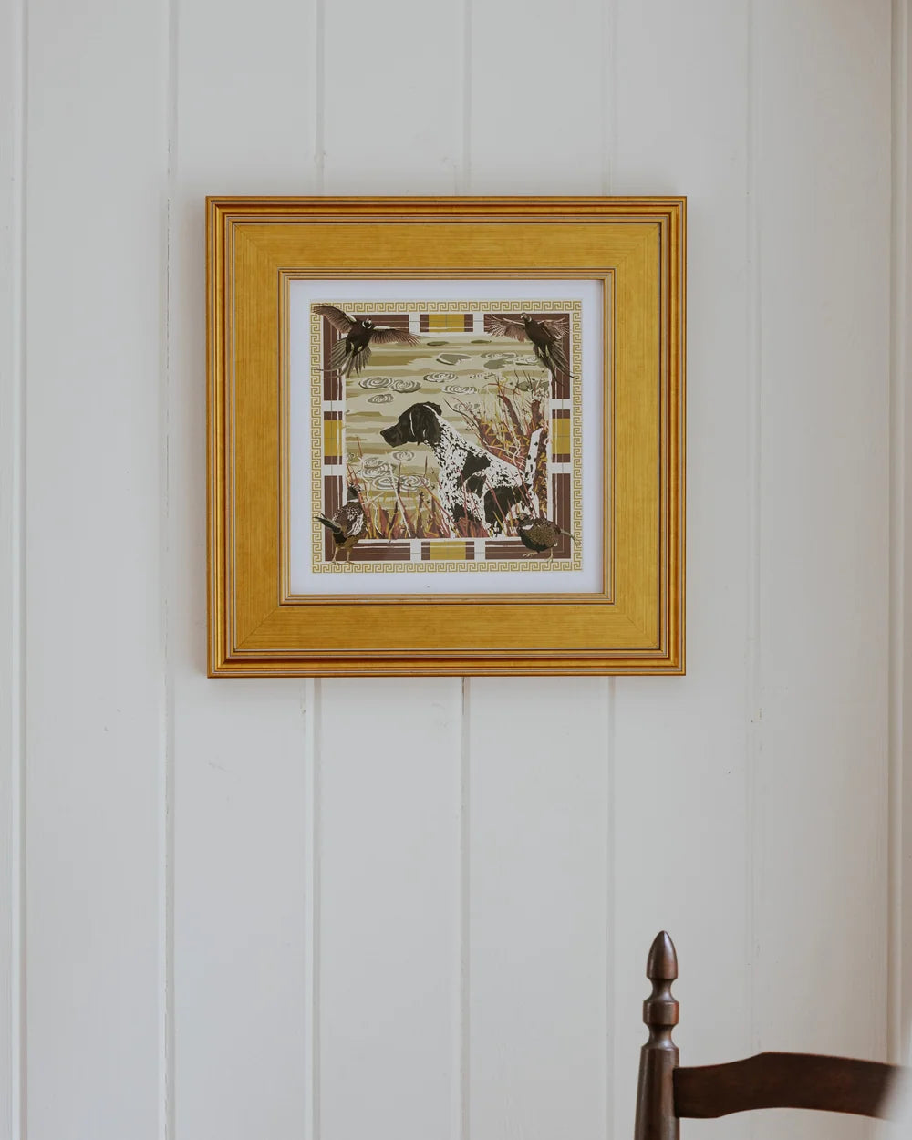 Pheasant Watch Framed Scarf Print