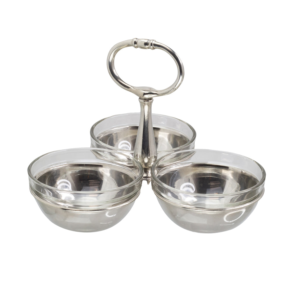 Three Bowl Snack Server