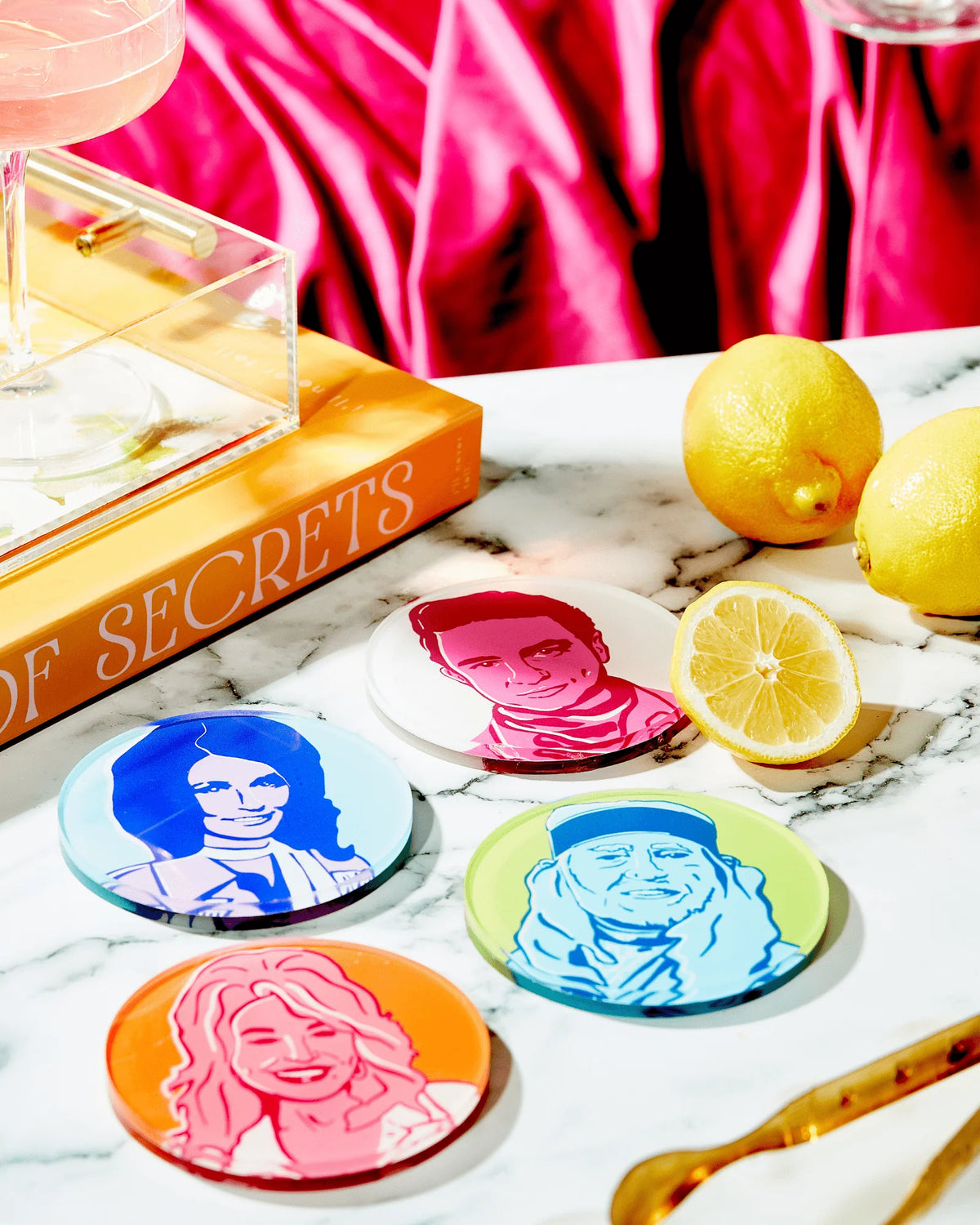 Country Stars Coasters Set of 4