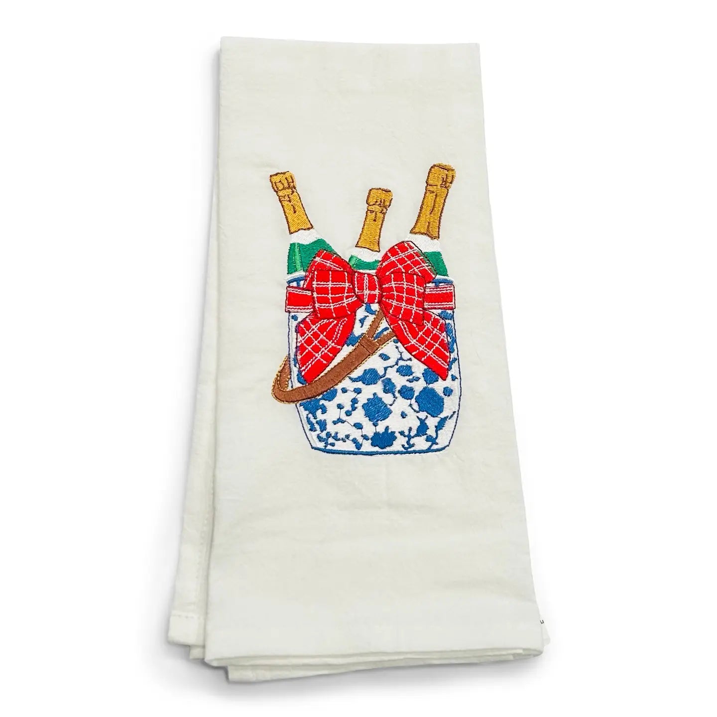 Tea Towel — Chinoiserie Champagne Bucket