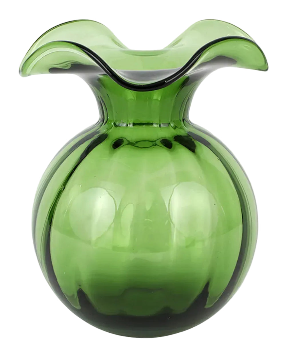 Hibiscus Bud Vase Dark Green