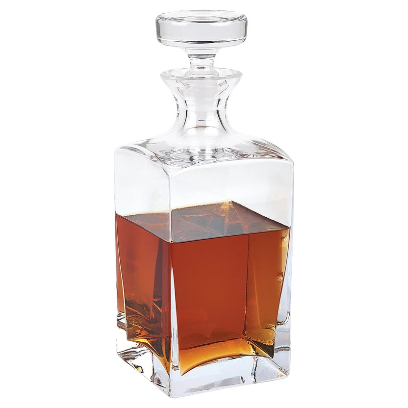 Square Decanter  34 Oz   H10.5"