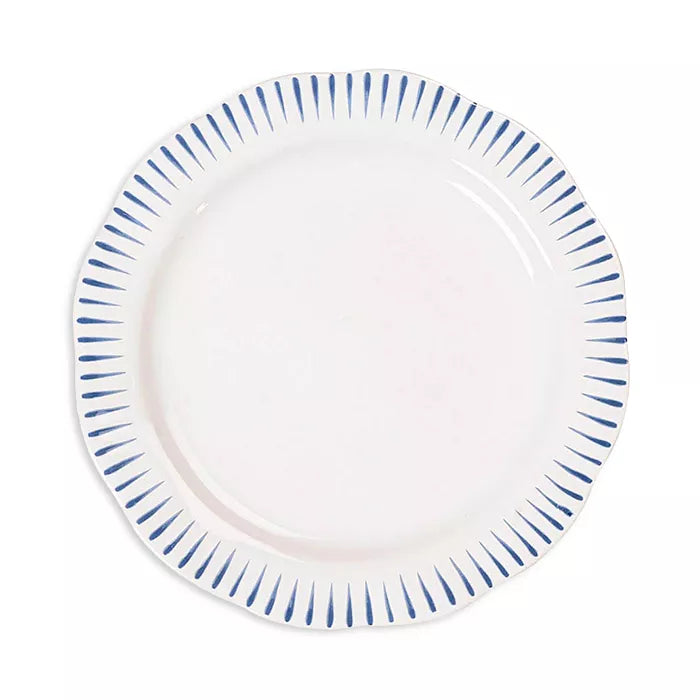 Sitio Stripe Delft Blue Dessert Plate