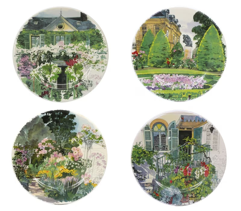 Paris A Giverny Dessert Plates - Set of 4