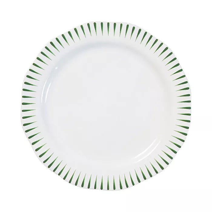 Sitio Stripe Basil Dinner Plate