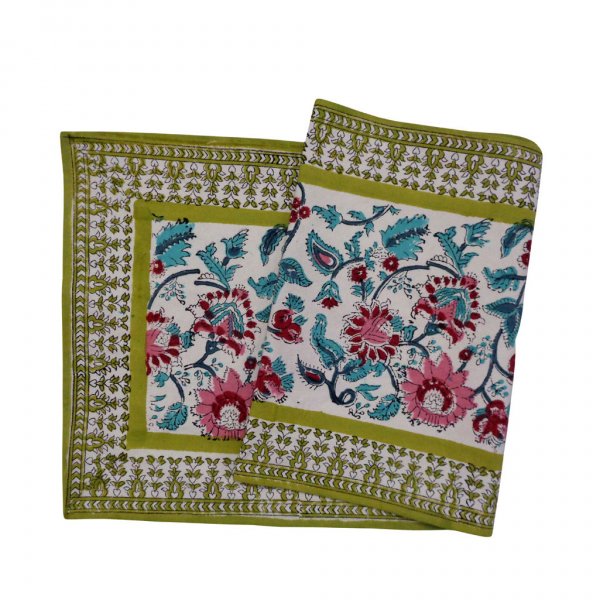 Indian Block Print Table Runner Short