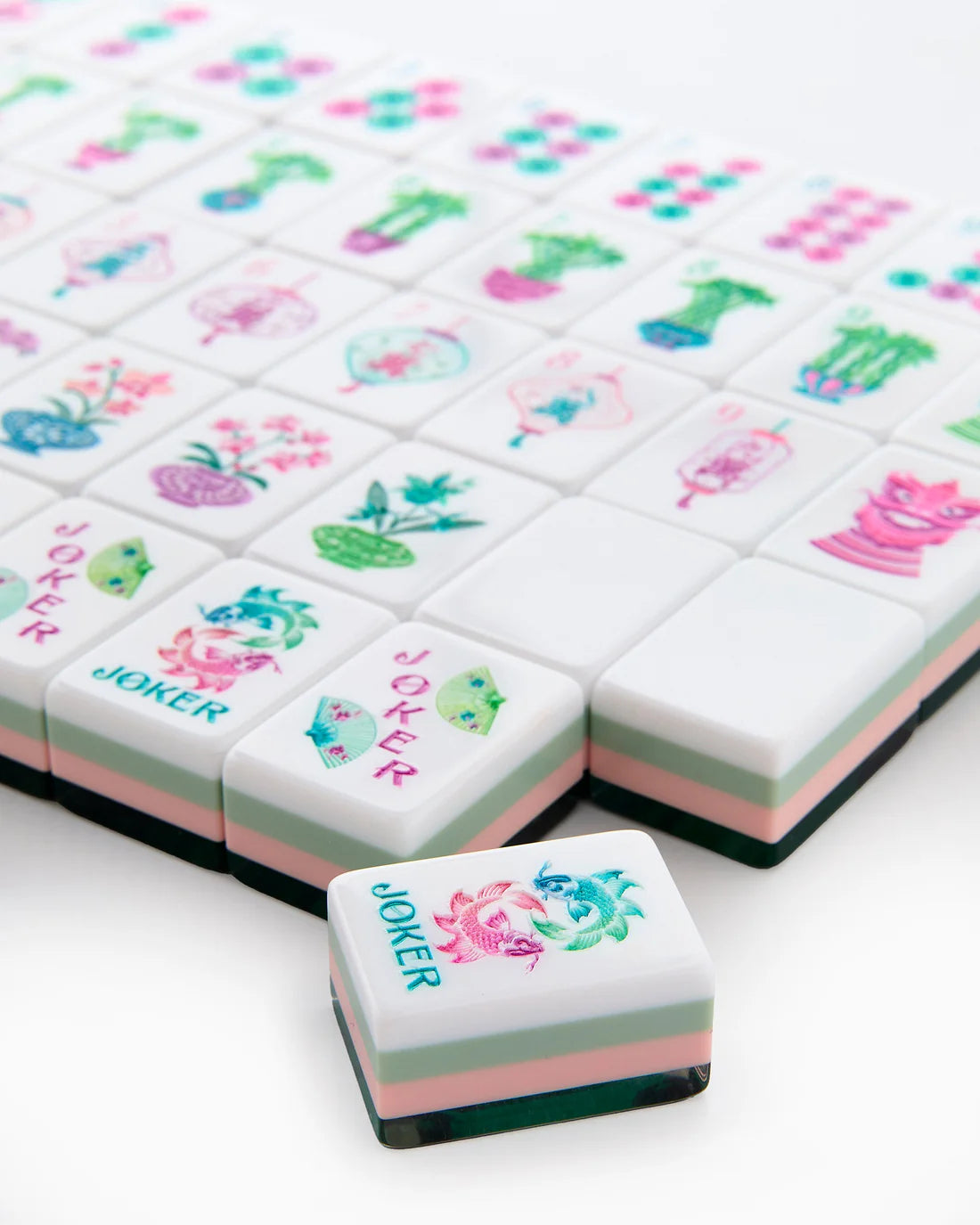 Emerald Mahjong Tiles