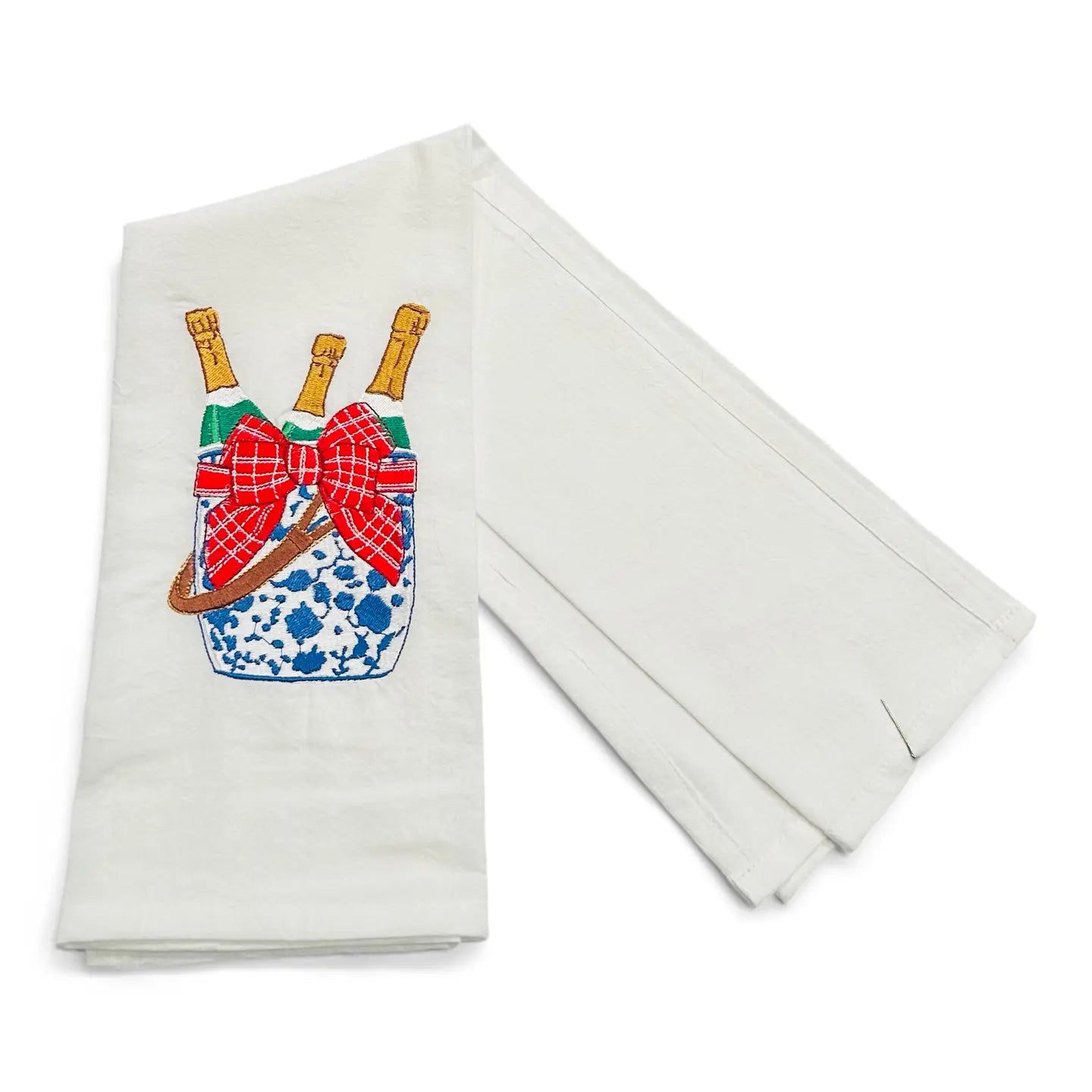 Tea Towel — Chinoiserie Champagne Bucket