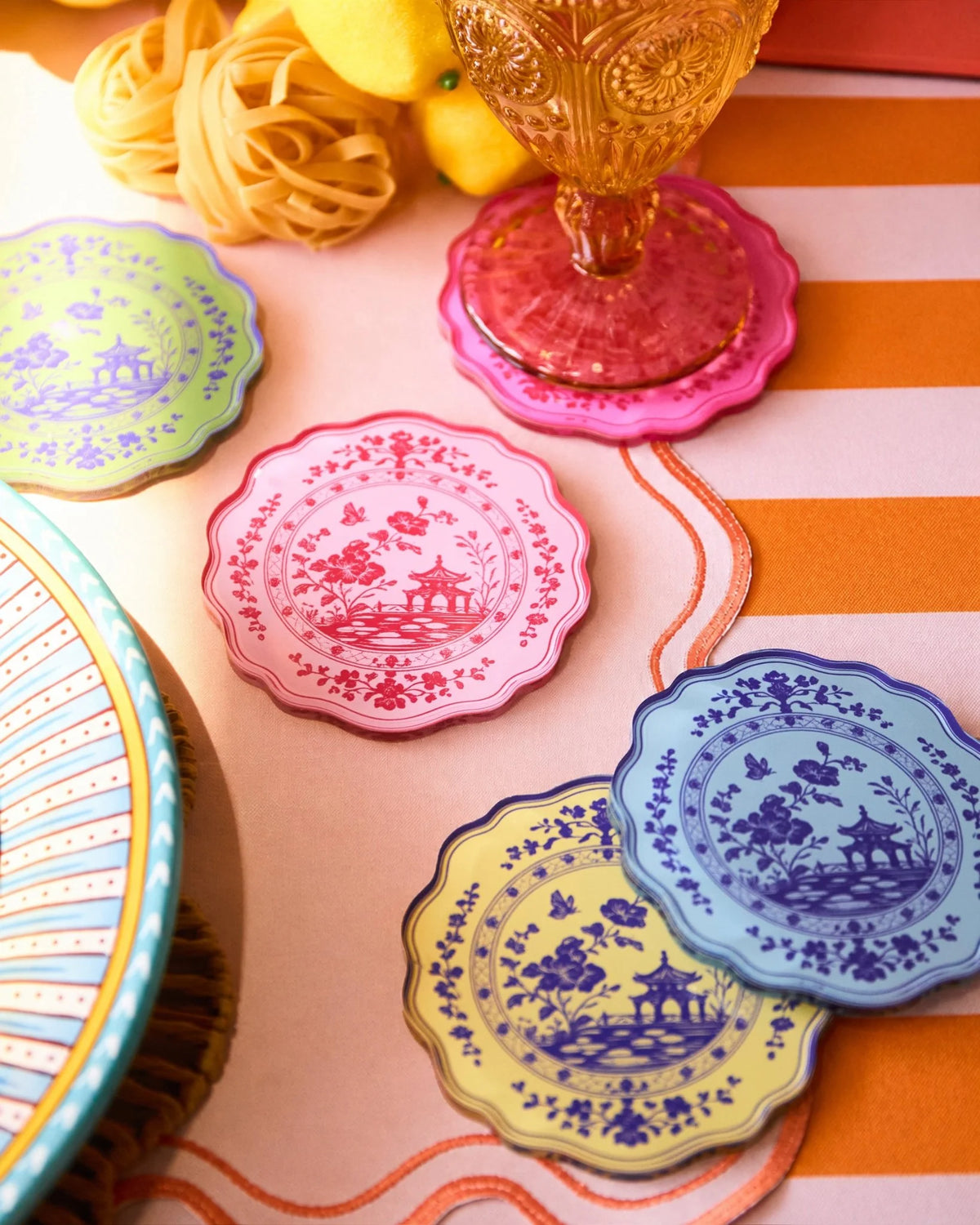 Garden Party Coasters Set of 5