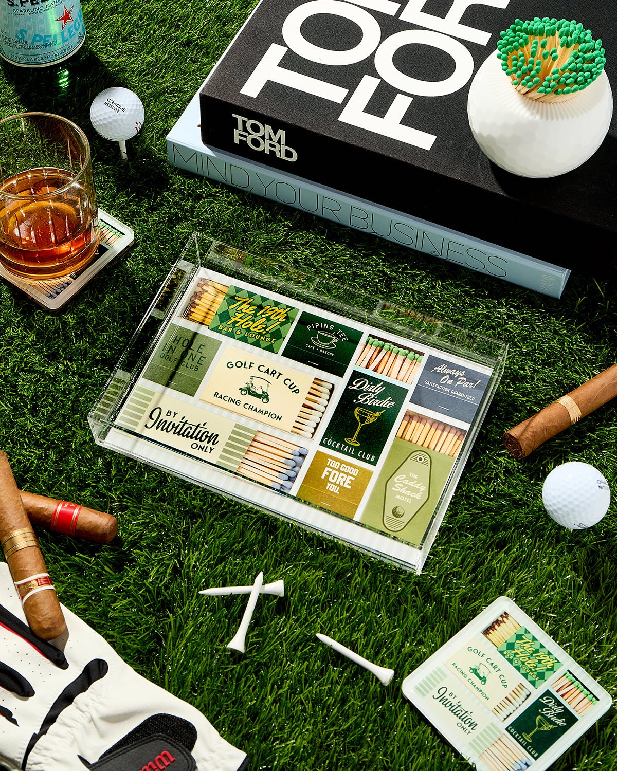 Golf Matchbook Tray Small