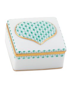 Embossed Heart Box 2"l X 2"w