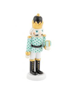 Nutcracker With Gift 1.5"l X 1.25"w X 4.5"h