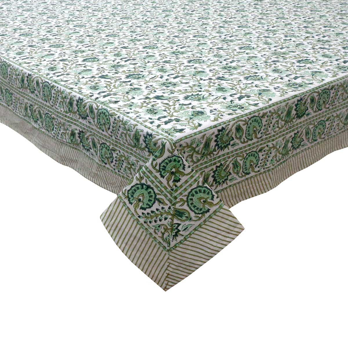 Indian Block Print Tablecloth 180x340cm (10-12 seater)