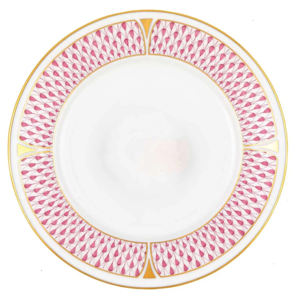 Art Deco Raspberry Bread and Butter Plate